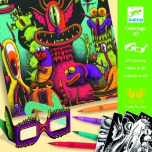 Funny Freaks 3D Felt Tip Art Set