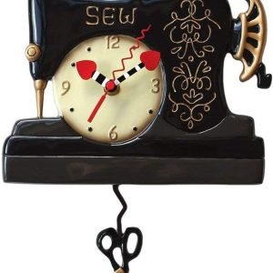 Vintage stitching machine clock