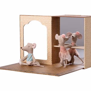 Maileg - Ballet mice in dance studio - Little sister and brother