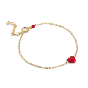 Enamel - Bracelet, Amore Red