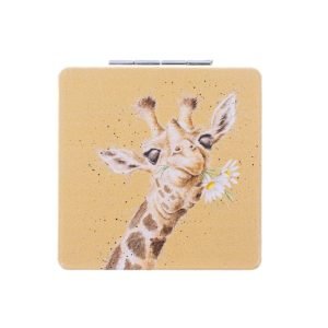 Wrendale - 'Flowers' Giraffe Compact Mirror
