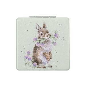 Wrendale - 'Head Clover Heels' Rabbit Compact Mirror