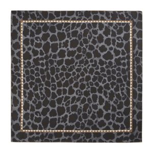 Codello Premium scarf with fur print- Grey