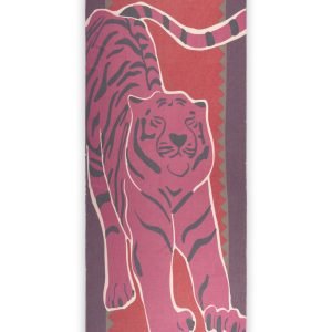 CODELLO Soft scarf with large tiger motif in pink