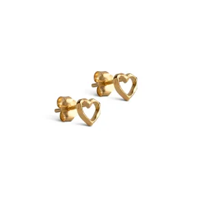 Enamel - Studs, Organic Heart