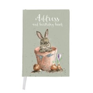 Wrendale - 'The Flower Pot' Rabbit Address Book