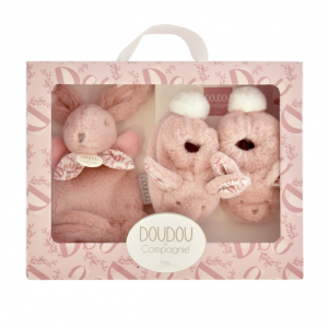 DOUDOU - Baby slippers in present box
