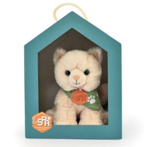DOUDOU - Beige plush cat 16 cm - SPA Collection