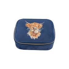 Wrendale Designs - 'Daisy Coo' Highland Cow Embroidered Accessory Case