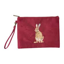 Wrendale Designs - 'Golden Hour' Hare Embroidered Pouch