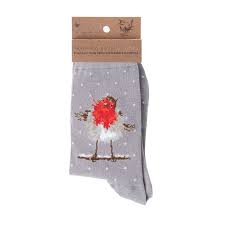 Wrendale - 'Jolly Robin' Robin Socks