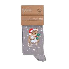 Wrendale - 'Christmouse' Mouse socks