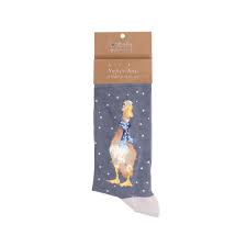 Wrendale - 'Christmas Scarves' Duck Men's Socks