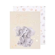 Wrendale - 'For You… On Your Christening Day' Elephant Card