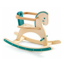 Djeco - POMEA - Rocking horse for dolls | Blue