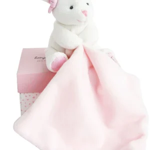 DOUDOU- Gift Set Pink Rabbit - 10cm