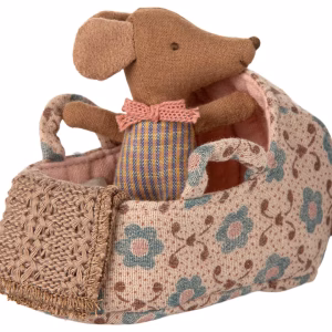 Maileg - Carry Cot - Baby Mouse