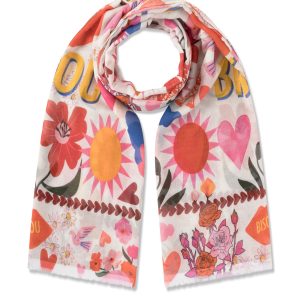 Codello - PRINTED SCARF COTTON BISOU PATTERN MIX