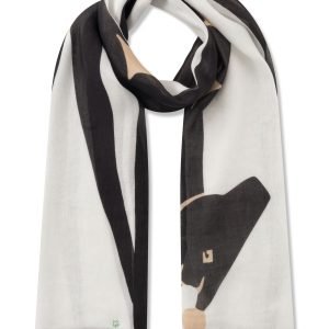 Codello - PRINTED SCARF VISCOSE/LINEN GIRAFFE