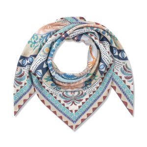 Codello - PRINTED SQUARE SILK PALM TREE PATTERN MIX