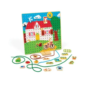 BigJigs - House Lace-A-Shape