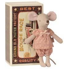 Maileg - Big sister mouse in matchbox