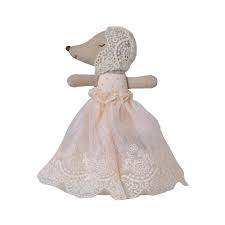 Maileg - Baby mouse in gown - Powder