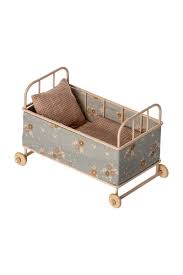Maileg - Cot bed, Micro - Powder