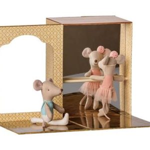 Maileg - Ballet mice in dance studio, Little sister and brother