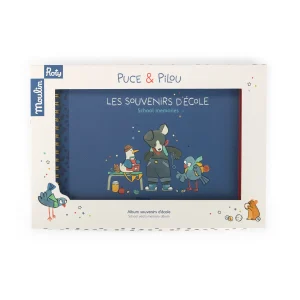 Moulin Roty School Memory Album Puce and Pilou