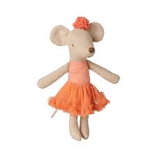 Maileg - Ballerina Mouse - Big Sister - Dusty Coral