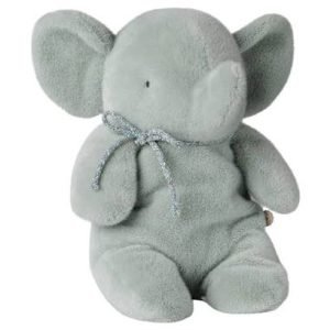 Maileg - Elephant plush, Medium - Soft mint